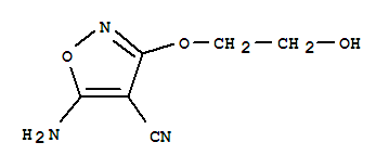 (6ci)-5-氨基-3-(2-羥基乙氧基)-4-異噁唑甲腈結(jié)構(gòu)式_99420-70-9結(jié)構(gòu)式