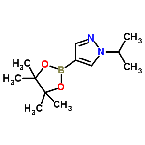 1-(1-甲基乙基)-3-(4,4,5,5-四甲基-1,3,2-二噁硼烷-2-基)-1H-吡唑結(jié)構(gòu)式_1071496-88-2結(jié)構(gòu)式