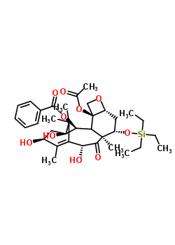 7-O-(三乙基硅烷基)-10-去乙酰基漿果赤霉素III結構式_115437-18-8結構式