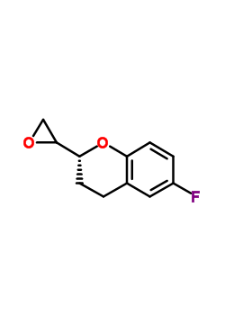 (2R)-6-氟-2-(2-環(huán)氧乙烷基)色滿結構式_129050-26-6結構式