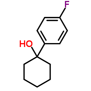 1-(4-氟苯基)-環(huán)己醇結(jié)構(gòu)式_1496-36-2結(jié)構(gòu)式