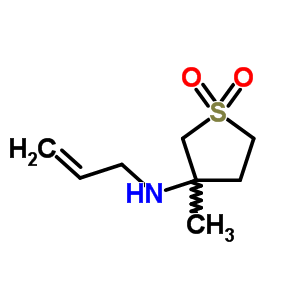 烯丙基-(3-甲基-1,1-二氧代-四氫-1lambda*6*-噻吩-3-基)-胺結(jié)構(gòu)式_151775-05-2結(jié)構(gòu)式