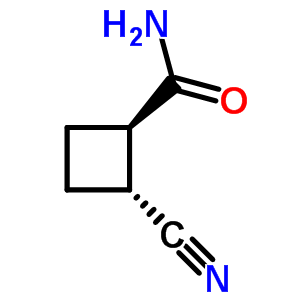 反式-(8CI)-2-氰基環(huán)丁烷羧酰胺結(jié)構(gòu)式_16200-68-3結(jié)構(gòu)式