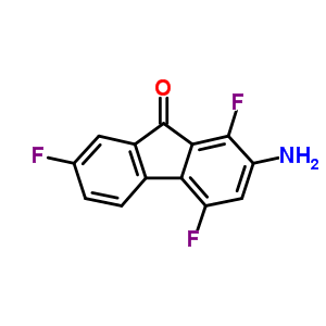 Fluoren-9-one, 2-amino-1,4,7-trifluoro-Structure,17698-84-9Structure Fluoren-9-one, 2-amino-1,4,7-trifluoro- Structure,17698-84-9Structure