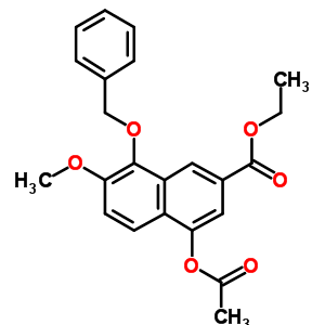 4-(乙?；趸?-7-甲氧基-8-(苯基甲氧基)-2-萘羧酸乙酯結(jié)構(gòu)式_2011-01-0結(jié)構(gòu)式