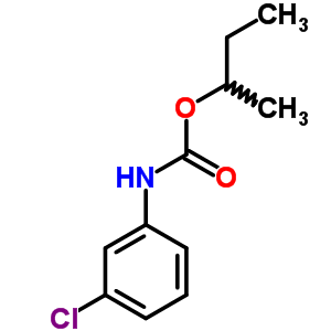 N-(3-氯苯基)-氨基甲酸1-甲基丙酯結(jié)構(gòu)式_2164-13-8結(jié)構(gòu)式