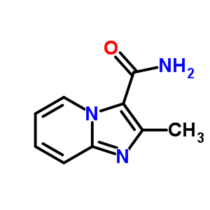 3-氨基甲酰-2-甲基咪唑并(1,2-a)吡啶結(jié)構(gòu)式_21801-89-8結(jié)構(gòu)式