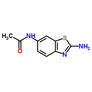 N-(2-氨基苯并噻唑-6-基)-乙酰胺結構式_22307-44-4結構式
