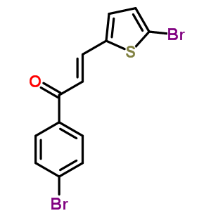 1-(4-溴苯基)-3-(5-溴-2-噻吩)-2-丙烯-1-酮結(jié)構(gòu)式_22609-37-6結(jié)構(gòu)式