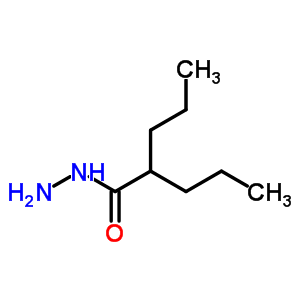 2-丙基戊酸肼結構式_22632-36-6結構式