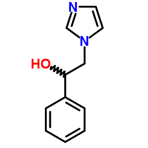 2-(1-咪唑yl)-1-苯基乙醇結(jié)構(gòu)式_24155-47-3結(jié)構(gòu)式