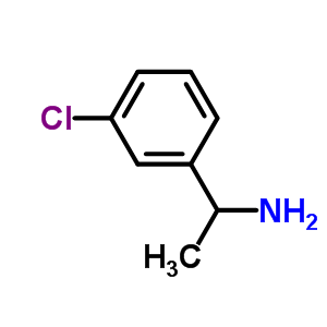 1-(3-氯苯基)乙胺結(jié)構(gòu)式_24358-43-8結(jié)構(gòu)式