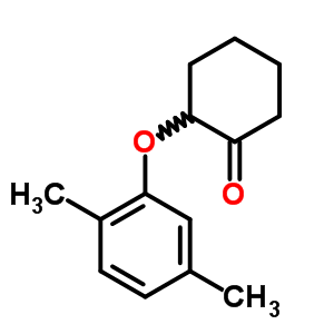 2-(2,5-二甲基苯氧基)-環(huán)己酮結(jié)構(gòu)式_24493-26-3結(jié)構(gòu)式