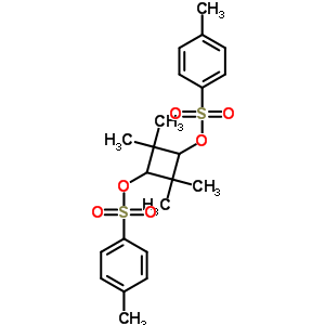 1-甲基-4-[2,2,4,4-四甲基-3-(4-甲基苯基)磺酰氧基-環(huán)丁基]氧基磺酰基-苯結(jié)構(gòu)式_24525-90-4結(jié)構(gòu)式