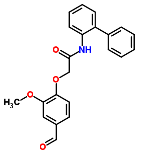 2-(4-甲酰基-2-甲氧基苯氧基)乙酸, n-(2-聯(lián)苯)酰胺結(jié)構(gòu)式_247592-93-4結(jié)構(gòu)式