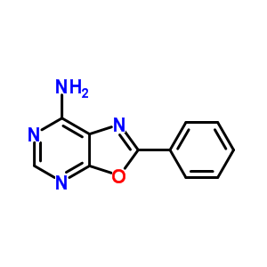2-苯基-噁唑并[5,4-d]嘧啶-7-胺結(jié)構(gòu)式_25680-42-6結(jié)構(gòu)式