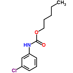 (9CI)-(3-氯苯基)-氨基甲酸戊酯結(jié)構(gòu)式_2610-70-0結(jié)構(gòu)式