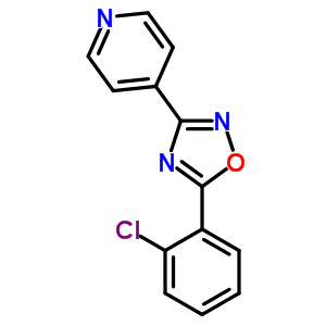4-[5-(2-氯苯基)-1,2,4-噁二唑-3-基]-吡啶結構式_27199-40-2結構式