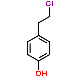 4-(2-氯乙基)苯酚結(jié)構(gòu)式_28145-35-9結(jié)構(gòu)式