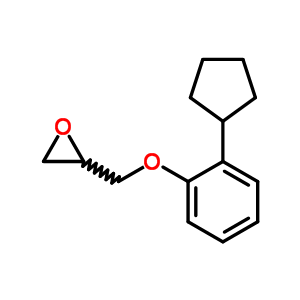 2-[(2-環(huán)戊基苯氧基)甲基]-環(huán)氧乙烷結(jié)構(gòu)式_28163-40-8結(jié)構(gòu)式