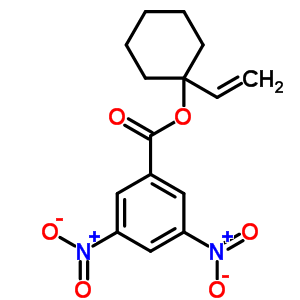 1-乙烯環(huán)己醇 1-(3,5-二硝基苯甲酸)結(jié)構(gòu)式_29338-78-1結(jié)構(gòu)式