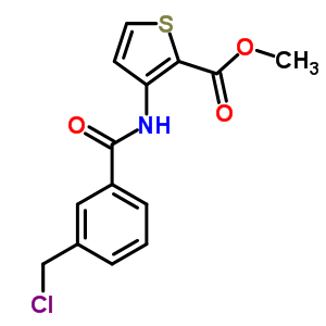 3-([3-(氯甲基)苯甲?；鵠氨基)噻吩-2-羧酸甲酯結構式_306935-11-5結構式