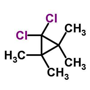 1,1-二氯-2,2,3,3-四甲基-環(huán)丙烷結構式_3141-45-5結構式