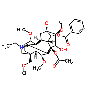 脫氧烏頭堿對(duì)照品結(jié)構(gòu)式_3175-95-9結(jié)構(gòu)式