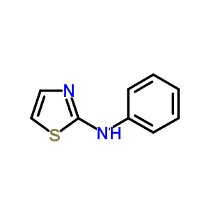 N-苯基-2-氨基噻唑結(jié)構(gòu)式_33142-18-6結(jié)構(gòu)式