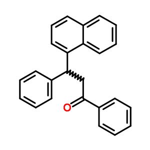 3-萘-1-基-1,3-二苯基-丙烷-1-酮結(jié)構(gòu)式_3407-00-9結(jié)構(gòu)式