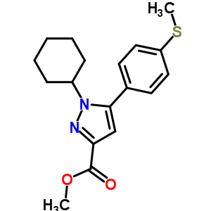 1-環(huán)己基-5-(4-甲基磺酰基-苯基)-1H-吡唑-3-羧酸甲酯結(jié)構(gòu)式_346684-16-0結(jié)構(gòu)式