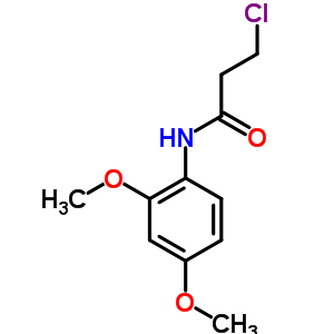 3-氯-N-(2,4-二甲氧基苯基)丙酰胺結(jié)構(gòu)式_349097-71-8結(jié)構(gòu)式