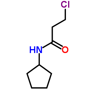3-氯-n-環(huán)戊基丙酰胺結構式_349403-75-4結構式