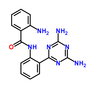 2-氨基-n-[2-(4,6-二氨基-1,3,5-噻嗪-2-基)苯基]苯甲酰胺結(jié)構(gòu)式_35107-23-4結(jié)構(gòu)式