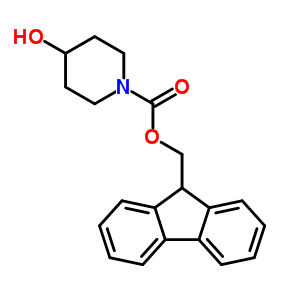 N-Fmoc-4-羥基哌啶結(jié)構(gòu)式_351184-42-4結(jié)構(gòu)式