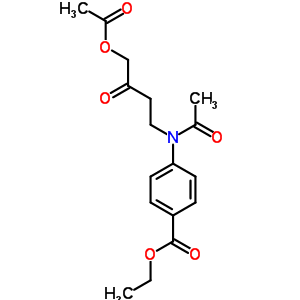 4-[乙酰基-(4-乙?；趸?3-氧代-丁基)氨基]苯甲酸乙酯結(jié)構(gòu)式_35260-30-1結(jié)構(gòu)式