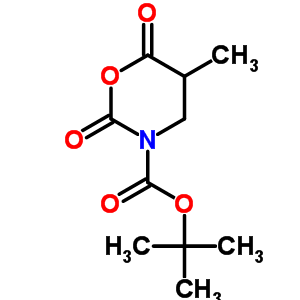 5-甲基-2,6-二氧代-[1,3]噁嗪烷-3-羧酸叔丁酯結(jié)構(gòu)式_357610-32-3結(jié)構(gòu)式