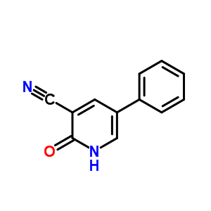 1,2-二氫-2-氧代-5-苯基-3-吡啶甲腈結構式_35982-93-5結構式