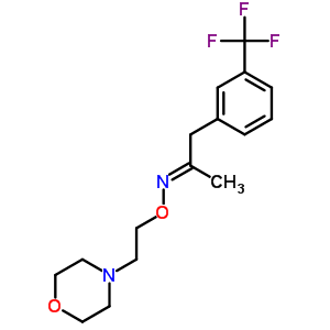 1-[M-(三氟甲基)苯基]-2-丙烷酮 o-(2-嗎啉乙基)肟結(jié)構(gòu)式_38060-03-6結(jié)構(gòu)式
