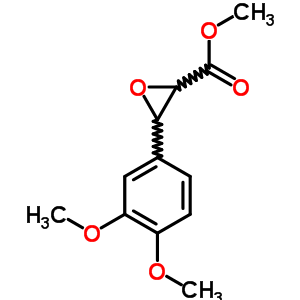 3-(3,4-二甲氧基苯基)環(huán)氧乙烷-2-羧酸甲酯結(jié)構(gòu)式_39829-15-7結(jié)構(gòu)式