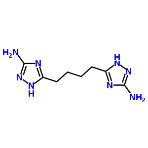 5-[4-(5-氨基-2H-1,2,4-噻唑-3-基)丁基]-1H-1,2,4-噻唑-3-胺結構式_41442-92-6結構式
