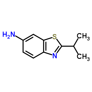 2-異丙基-苯并噻唑-6-胺結(jié)構(gòu)式_42517-23-7結(jié)構(gòu)式