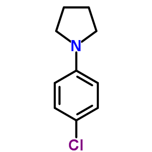 1-(4-氯-苯基)-吡咯烷結(jié)構(gòu)式_4280-30-2結(jié)構(gòu)式
