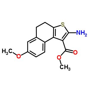 2-氨基-7-甲氧基-4,5-二氫萘并[2,1-b]噻吩-1-羧酸甲酯結構式_438199-49-6結構式