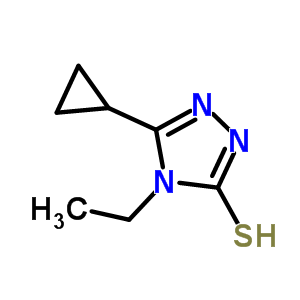 5-環(huán)丙基-4-乙基-4H-1,2,4-噻唑-3-硫醇結(jié)構(gòu)式_443918-29-4結(jié)構(gòu)式
