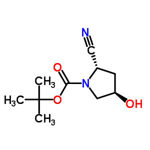 (2S,4r)-1-boc-2-cyano-4-hydroxypyrrolidineStructure,483366-12-7Structure (2S,4r)-1-boc-2-cyano-4-hydroxypyrrolidine Structure,483366-12-7Structure