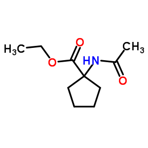 1-(乙?；被?-環(huán)戊烷羧酸乙酯結(jié)構(gòu)式_4896-13-3結(jié)構(gòu)式