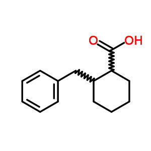 反式-(9CI)-2-(苯基甲基)-環(huán)己烷羧酸結(jié)構(gòu)式_4992-42-1結(jié)構(gòu)式