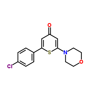 2-(4-氯苯基)-6-嗎啉-4-硫代吡喃-4-酮結(jié)構(gòu)式_500169-20-0結(jié)構(gòu)式