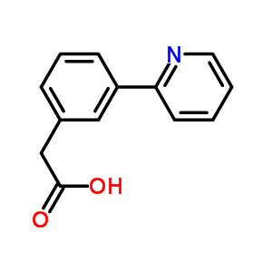 3-(2-吡啶)苯乙酸結構式_51061-68-8結構式